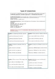 Types of Conjunctions