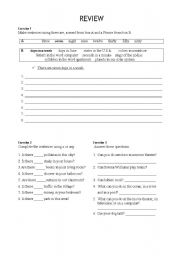 English Worksheet: Review