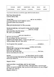 English worksheet: Music