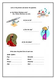 English Worksheet: CAN / CANT  