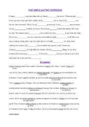 English Worksheet: Past simple and past continuous