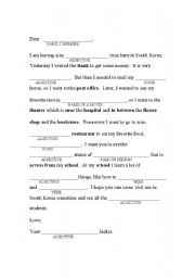 Prepositions/Places Mad Libs