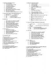 English Worksheet: Reported speech exercises