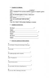 English Worksheet: Simple Present