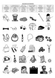 English Worksheet: ACCESSORIES (CLOTHES VOCABULARY)