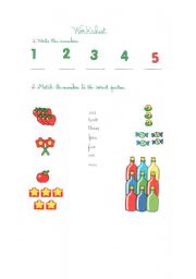 English worksheet: Numbers