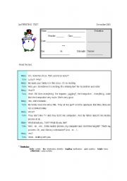 English Worksheet: Likes and dislikes