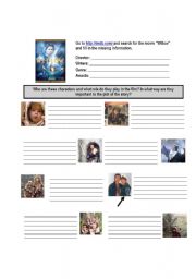 English worksheet: Willow