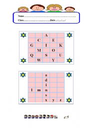 English Worksheet: alphabet