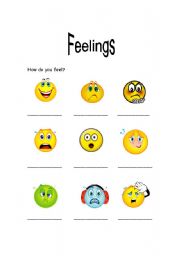 English Worksheet: Feelings - how do you feel? What makes you feel....?