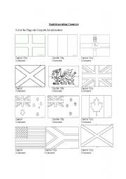 English Worksheet: English-speaking Countries