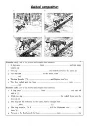 English Worksheet: writing a story 