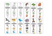 English Worksheet: go fish animals