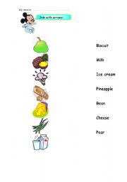 English worksheet: FOOD VOCABULARY WORSHEET 2