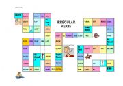 English Worksheet: Irregular verbs gameboard