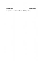 English Worksheet: the story of connie and clive