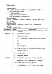 English Worksheet: teching