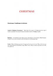 English worksheet: Christmas