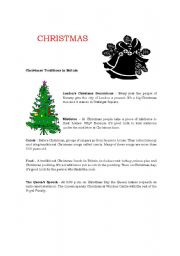 English worksheet: Christmas