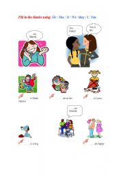 English Worksheet: Personal Pronouns