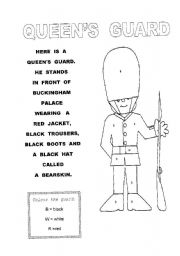 English Worksheet: Queens guard