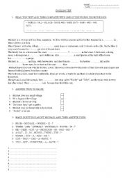 English Worksheet: there i s / are and have got