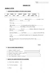 English Worksheet: PERSONAL DETAILS AND VOCABULARY
