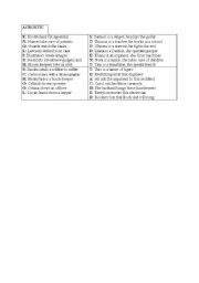 English Worksheet: professions