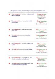 English worksheet: Present simple and Present Perfect