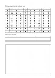 English Worksheet: body