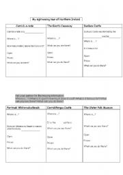 English Worksheet: Sightseeing Northern Ireland