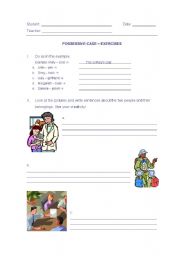 English Worksheet: Possessive Case s 