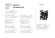 English Worksheet: Song: Green Day, 