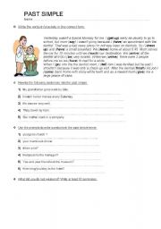 English Worksheet: past simple