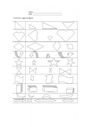 English worksheet: congruent figures