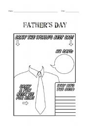 English Worksheet: Fathers day