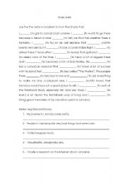 English Worksheet: Past Simple 