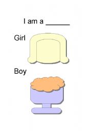 English worksheet: I am a  ...