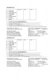 English Worksheet: Too/enough