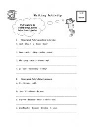 English worksheet: Polly and her dad