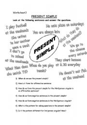 English Worksheet: Present simple