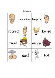 English worksheet: Feelings