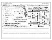 English Worksheet: Food quantity