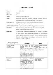 English Worksheet: Lesson plan - Toys