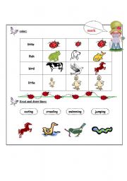 English worksheet: test