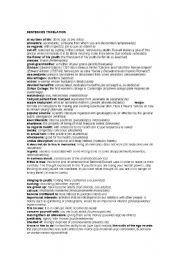 English Worksheet: THE MEANING OF SOME SENTENCES
