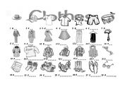 English Worksheet: Clothes -Vocabulary
