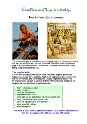 English Worksheet: Robinson Crusoe