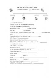 English Worksheet: British Royal Family