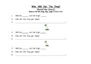 English worksheet: Who Will Eat the Frog?